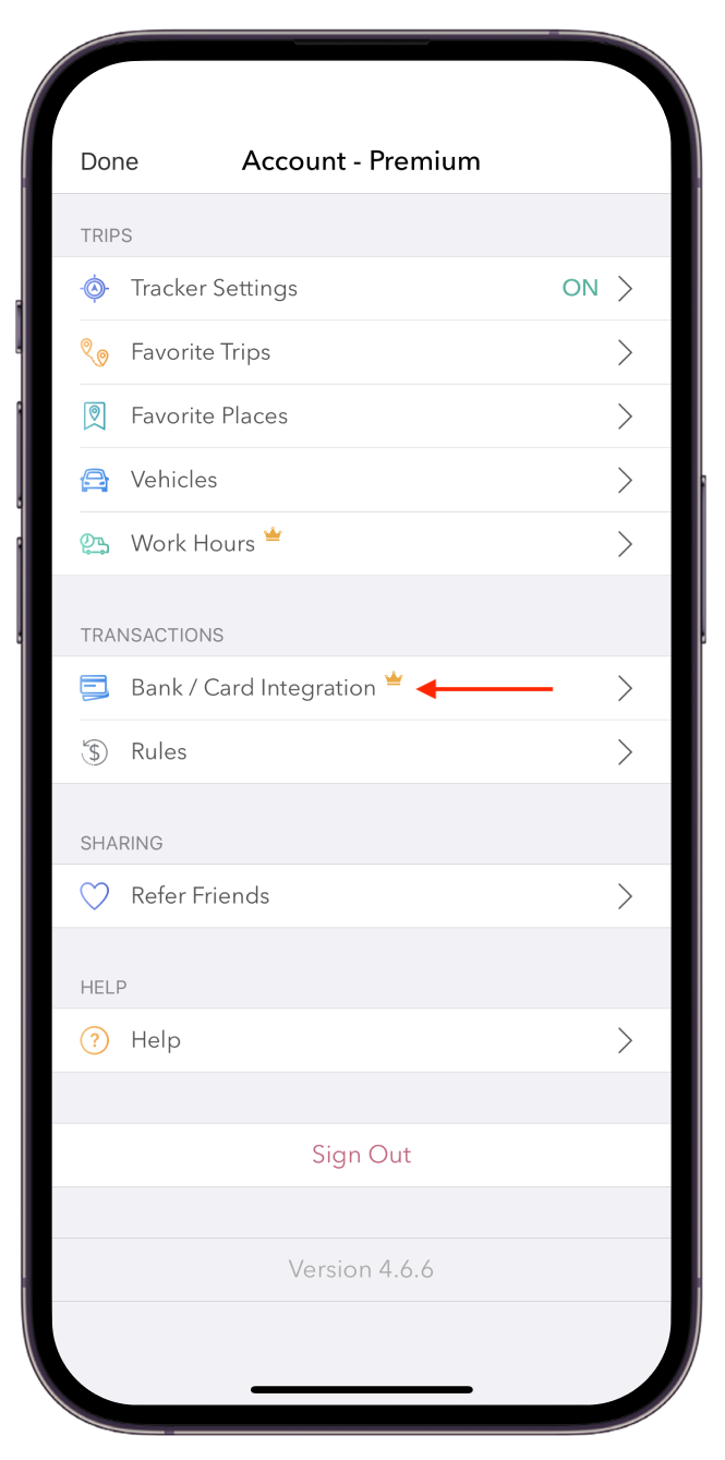 iOS -  Side menu - Bank Integration.png