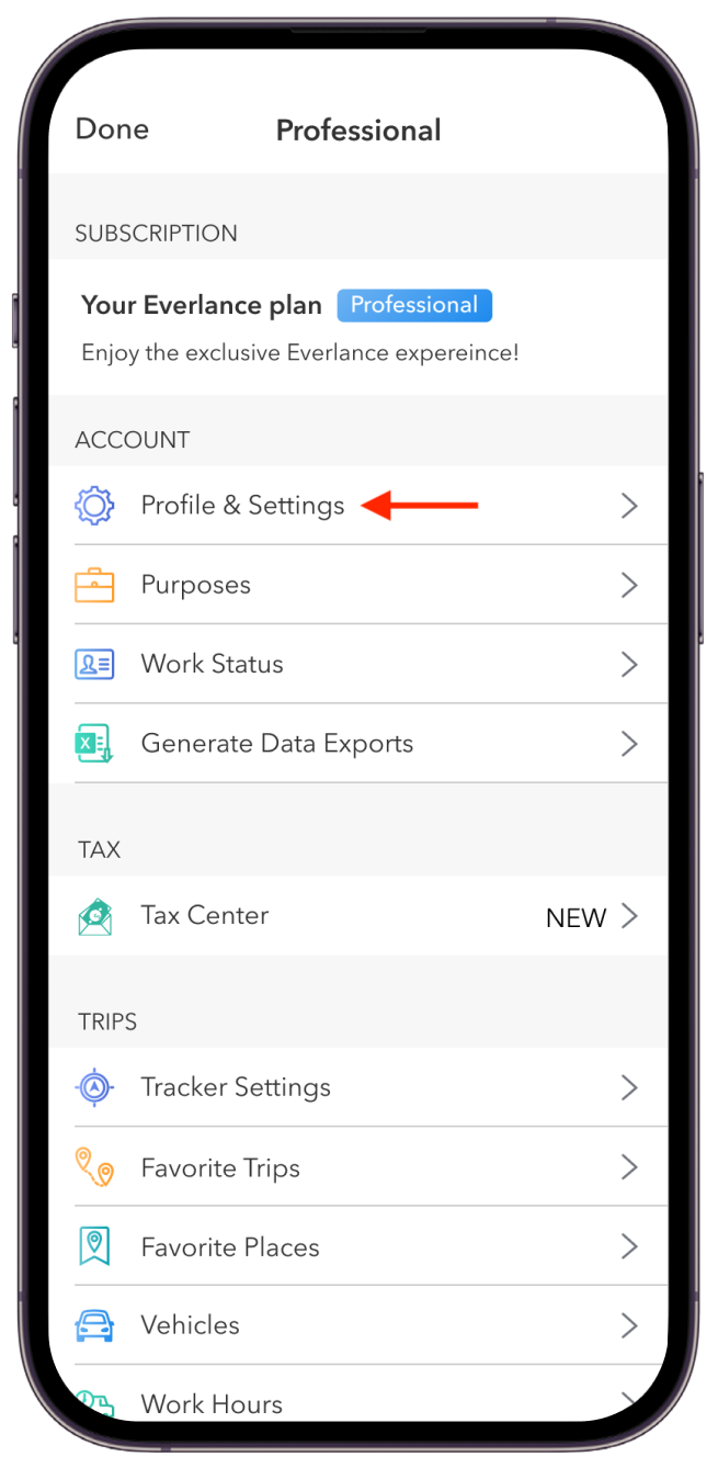 iOS - Side menu - Profile and Settings.png
