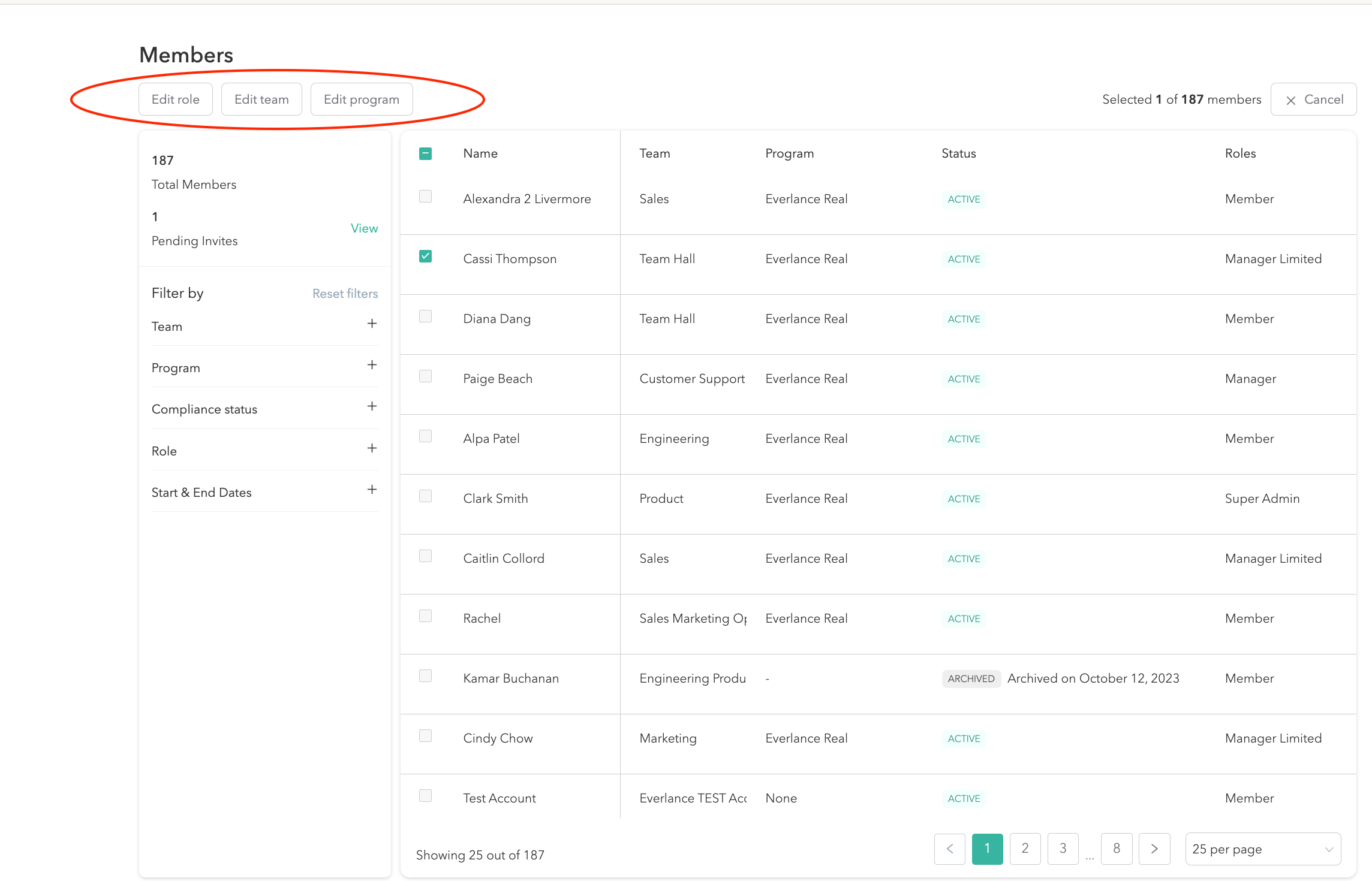 WD - Edit members role, team, program.png
