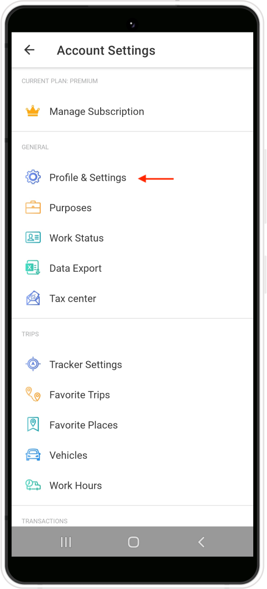 Android- Side Menu - Profile and Settings.png